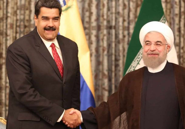 El presidente de Venezuela Nicolas Maduro y el Ayatola Hasán Rohaní