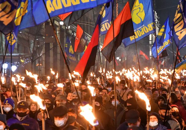 marcha a favor de colaborador nazi
