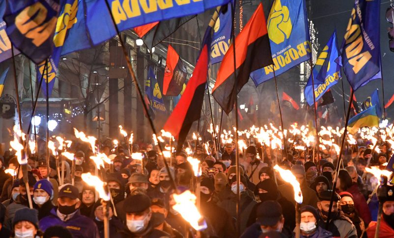 marcha a favor de colaborador nazi