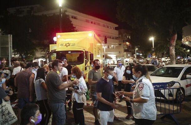 Vacunación en la plaza