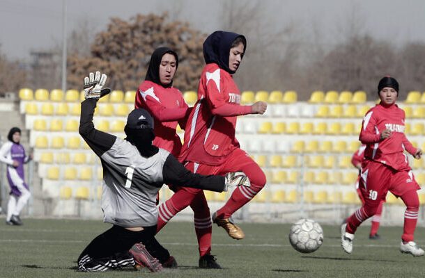 Jugadoras de futbol afganas
