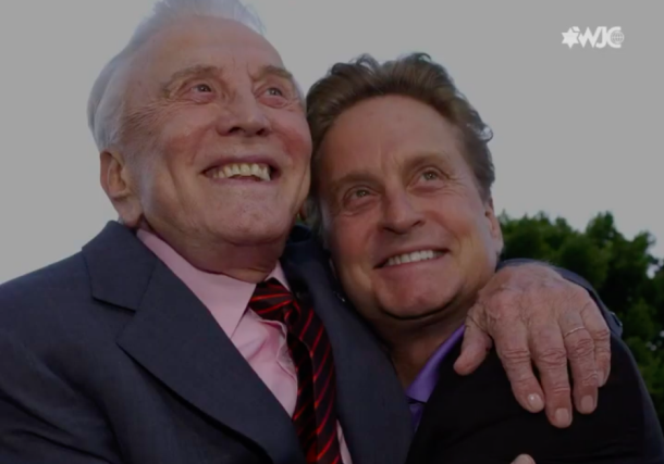 Kirk Douglas y Michael Douglas