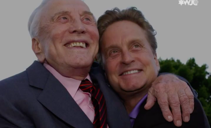 Kirk Douglas y Michael Douglas