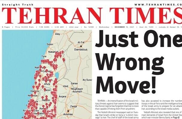 Mapa-Irán amenaza a Israel