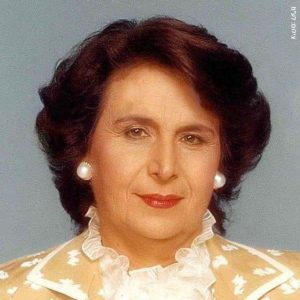 Aura Herzog, primera dama de Israel durante el mandato de su marido Chaim Herzog y madre del presidente actual, Isaac Herzog