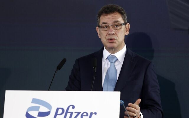 El director ejecutivo de Pfizer, Albert Bourla