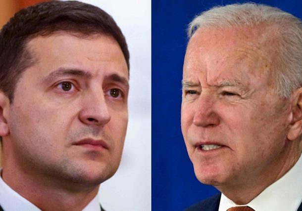 Biden promete a Zelensky pleno apoyo en caso de una invasión rusa a Ucrania