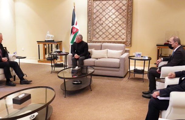 rey de Jordania Benny Gantz