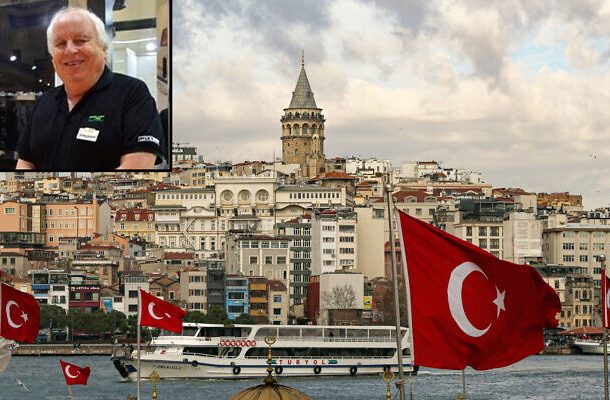 Una vista del horizonte de Estambul con la emblemática Torre de Gálata, el 29 de enero de 2021. (Foto AP/Emrah Gurel); Foto insertada: empresario turco-israelí Yair Geller (foto de redes sociales)