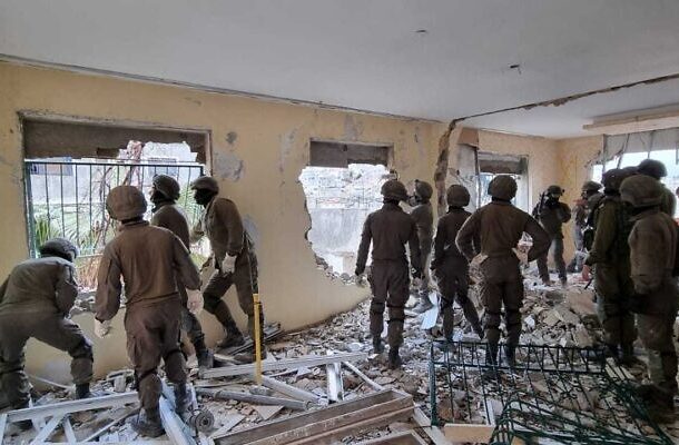 La casa demolida de Fadi Abu Shkhaydam, 1 de febrero de 2022 (Policía de Israel)