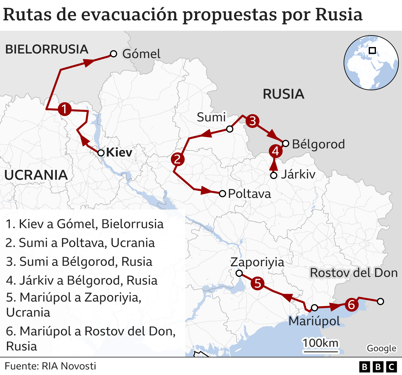 Así serán los corredores humanitarios