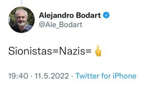 "Sionistas=Nazis" Alejandro Bodart
