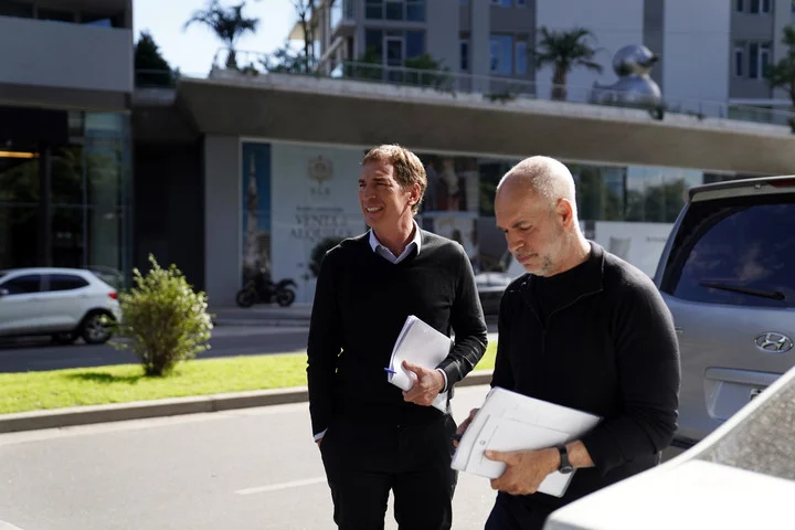 Santilli y Larreta, en un encuentro reciente. Foto: Maxi Failla.