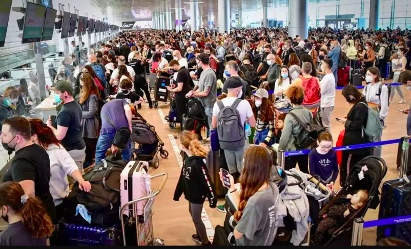 Radio Jai -El caos en el aeropuerto Ben Gurión parece empeorar a medida que las filas salen de la terminal