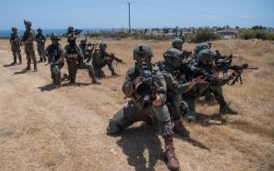 Tropas durante un ejercicio importante en Chipre, 31 de mayo de 2022. (Fuerzas de Defensa de Israel)