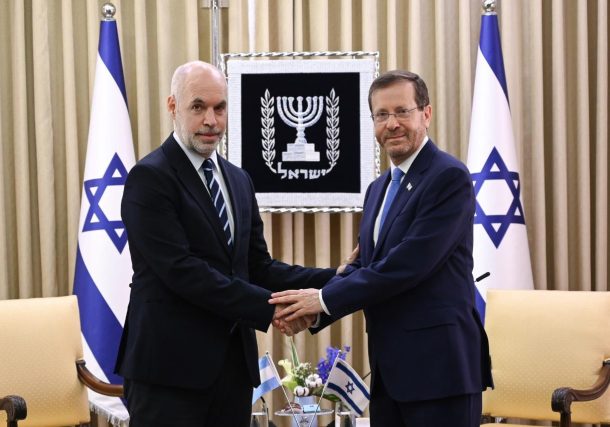 Radio Jai-El presidente de Israel Isaac Herzog recibió a Horacio Rodríguez Larreta