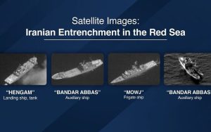 Cuatro buques militares iraníes vistos en el Mar Rojo