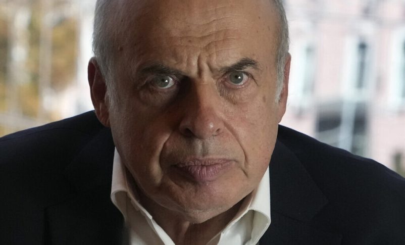 Radio Jai -El activista israelí de derechos humanos y presidente del Centro Conmemorativo de Babyn Yar, Natan Sharansky, en Kiev, Ucrania