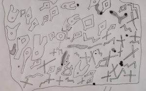 Radio Jai -Un dibujo de la inscripción de piedra de Jerusalén de 3500 años de antigüedad (Cortesía del Prof. Gershon Galil)