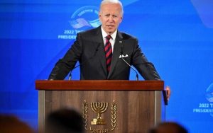 Radio Jai -El presidente de los Estados Unidos, Joe Biden, da una conferencia de prensa conjunta con el primer ministro Yair Lapid, en Jerusalén