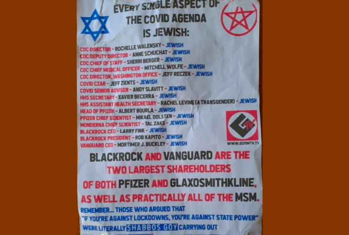 Radio Jai -Multan con $4,000 a un hombre que pegó volantes antisemitas en Wisconsin Un folleto antisemita