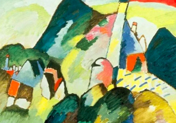 Radio Jai-En septiembre de 2022, la pintura de Wassily Kandinsky "Vista de Murnau con la iglesia" fue devuelta a los descendientes de un coleccionista de arte judío que fue asesinado en el Holocausto. (Dominio publico)