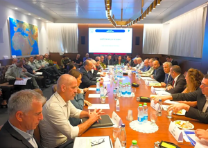 Radio Jai -El Consejo de Seguridad de Israel se reúne para discutir el acuerdo de la frontera marítima con el Líbano, 12 de octubre de 2022 (crédito: AMOS BEN-GERSHOM/GPO)