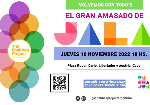 Radio Jai -Una nueva edición del gran evento de amasado de jalá - Shabbos Project Argentina