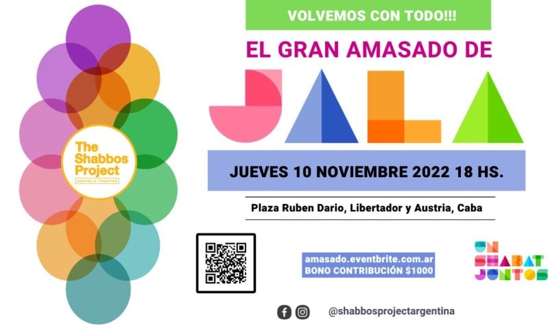 Radio Jai -Una nueva edición del gran evento de amasado de jalá - Shabbos Project Argentina