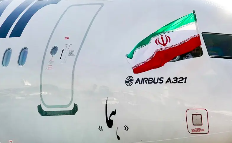 Radio Jai -Llegada del Airbus A321 de Iran Air (EP-IFA) al Aeropuerto Internacional de Mehrabad (Crédito de la foto: Mohammad Ali Marizad/Agencia de Noticias Tasnim)