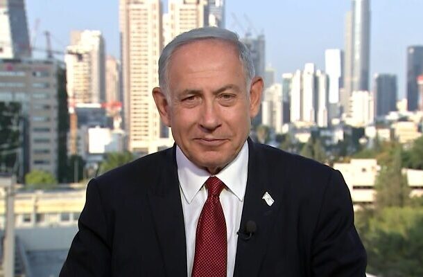 Radio Jai -El primer ministro designado Benjamin Netanyahu durante una entrevista en "Meet the Press" de NBC el 4 de diciembre de 2022. (Captura de pantalla)