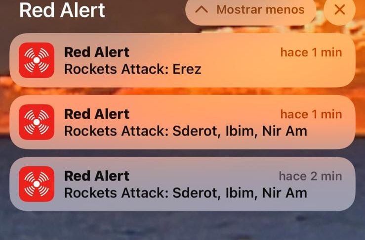 Nuevas sirenas de cohetes suenan en Sderot, 12 personas tratadas en el hospital de Ashkelon