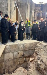 Radio Jai -Las excavaciones las 24 horas en la Iglesia del Santo Sepulcro arrojan tesoros históricos