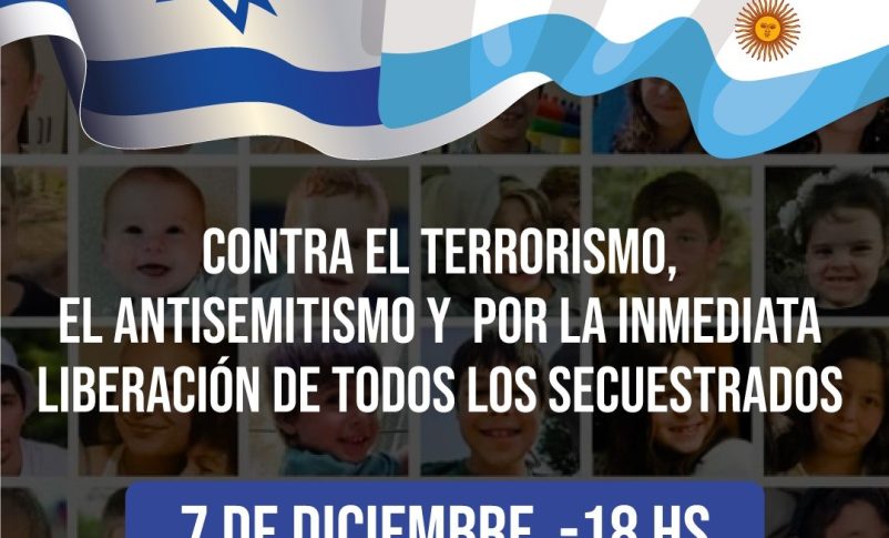 Radio Jai-S e realizará en Buenos Airesun acto contra el terrorismo y por la inmediata liberación de todos los secuestrados