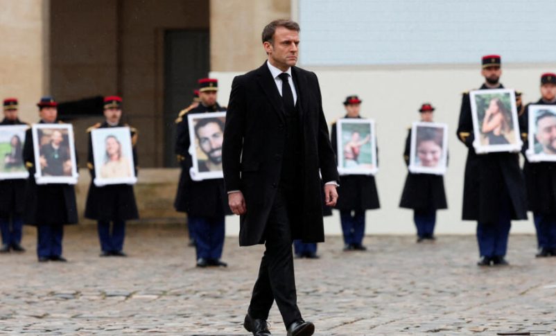 Radio Jai:"La mayor masacre antisemita de nuestro siglo”: Macron rinde tributo a víctimas francesas en ataque de Hamás