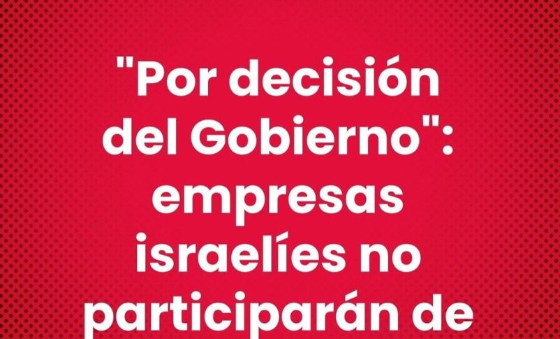 Radio Jai-Chile le niega la participación a empresas israelíes en la FIDAE