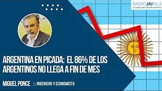 Radio Jai-Argentina en picada: el 86% de los argentinos no llega a fin de mes