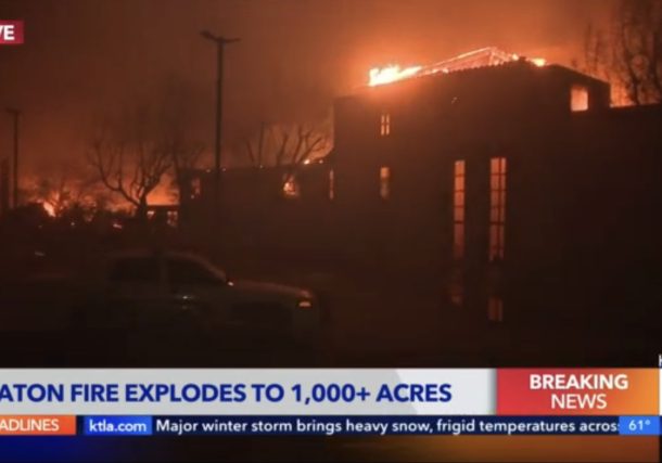 Radio Jai-El sur de California arde, la sinagoga de Pasadena en llamas