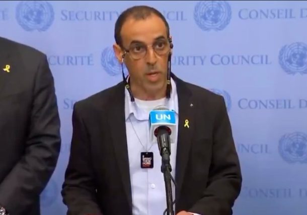 Radio Jai:"Basta de demoras, si defienden la humanidad, demuéstrenlo" Eli Sharabi - Discurso completo en la ONU