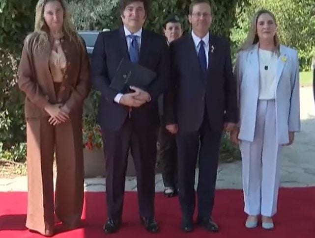 Radio Jai-El Presidente Javier Milei fue recibido por su par israelí Isaac Herzog en Jerusalem