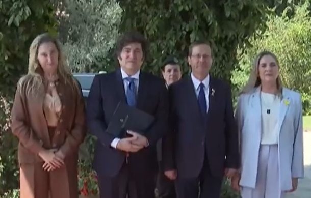 Radio Jai-El Presidente Javier Milei fue recibido por su par israelí Isaac Herzog en Jerusalem