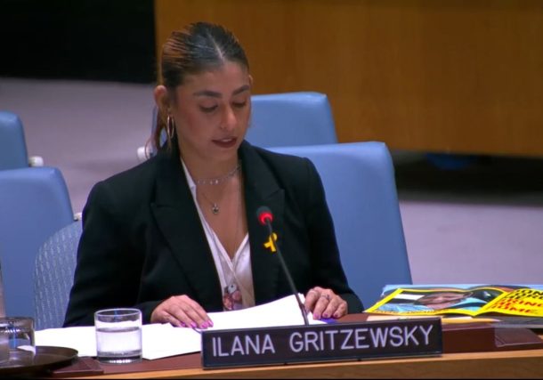 Radio Jai: Minucioso detalle d l secuestro y cautiverio de Ilana Gritzewky ante el Consejo de Seguridad de la ONU