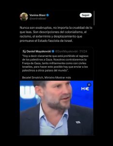 Radio Jai: Confirmaron el procesamiento de Vanina Biasi por comparar a Israel con el nazismo