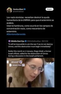 Radio Jai: Confirmaron el procesamiento de Vanina Biasi por comparar a Israel con el nazismo